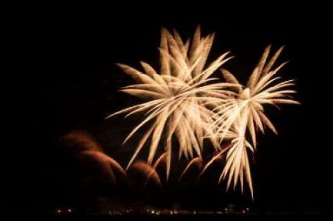 Fireworks at Havasu II Canvas Art - George Johnson (20 x 28)