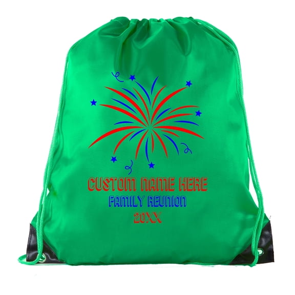 Fireworks with custom name- Family Reunion Party Favor Gift Bags