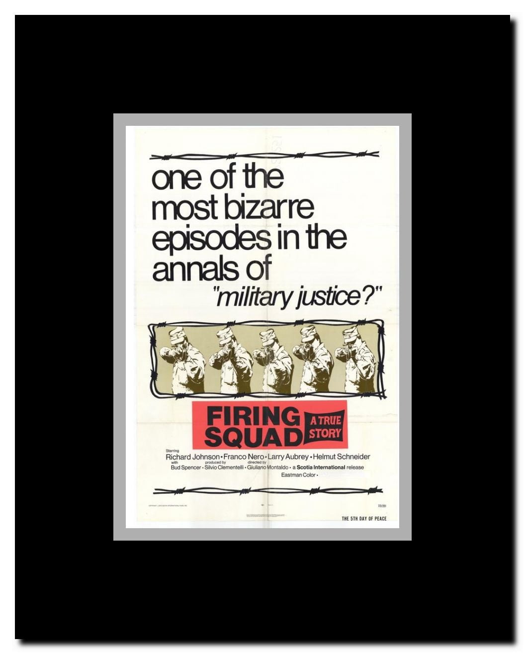 Firing Squad Framed Movie Poster