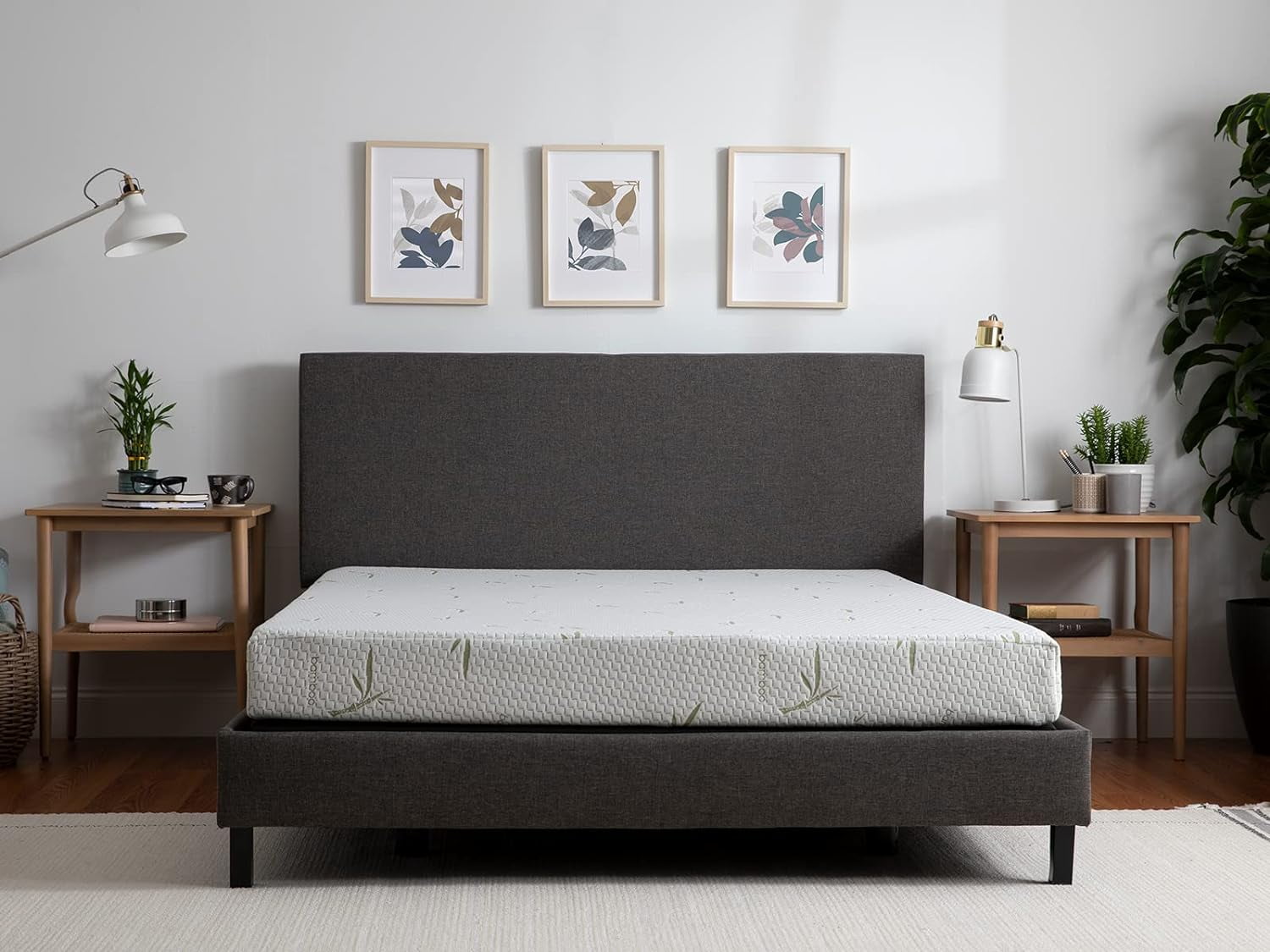 Firm Comfort Memory Foam Bamboo Pressure Relief Mattress in a Box