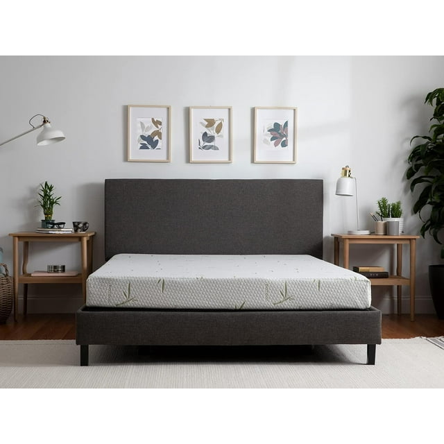 Firm Comfort Memory Foam Bamboo Pressure Relief Mattress in a Box
