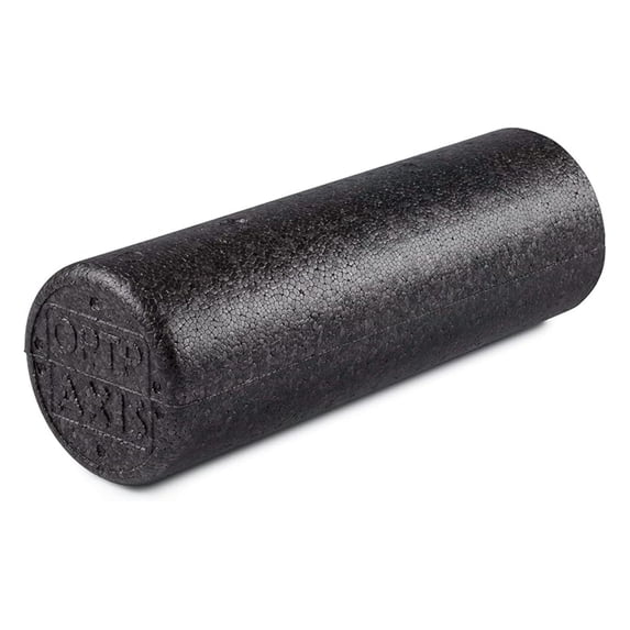 Firm Foam Roller - High Density Foam Roller for Muscle Recovery, Pilates, Physical Therapy & Sports - 18x6 Round - Black Exercise Roller for Back, Legs