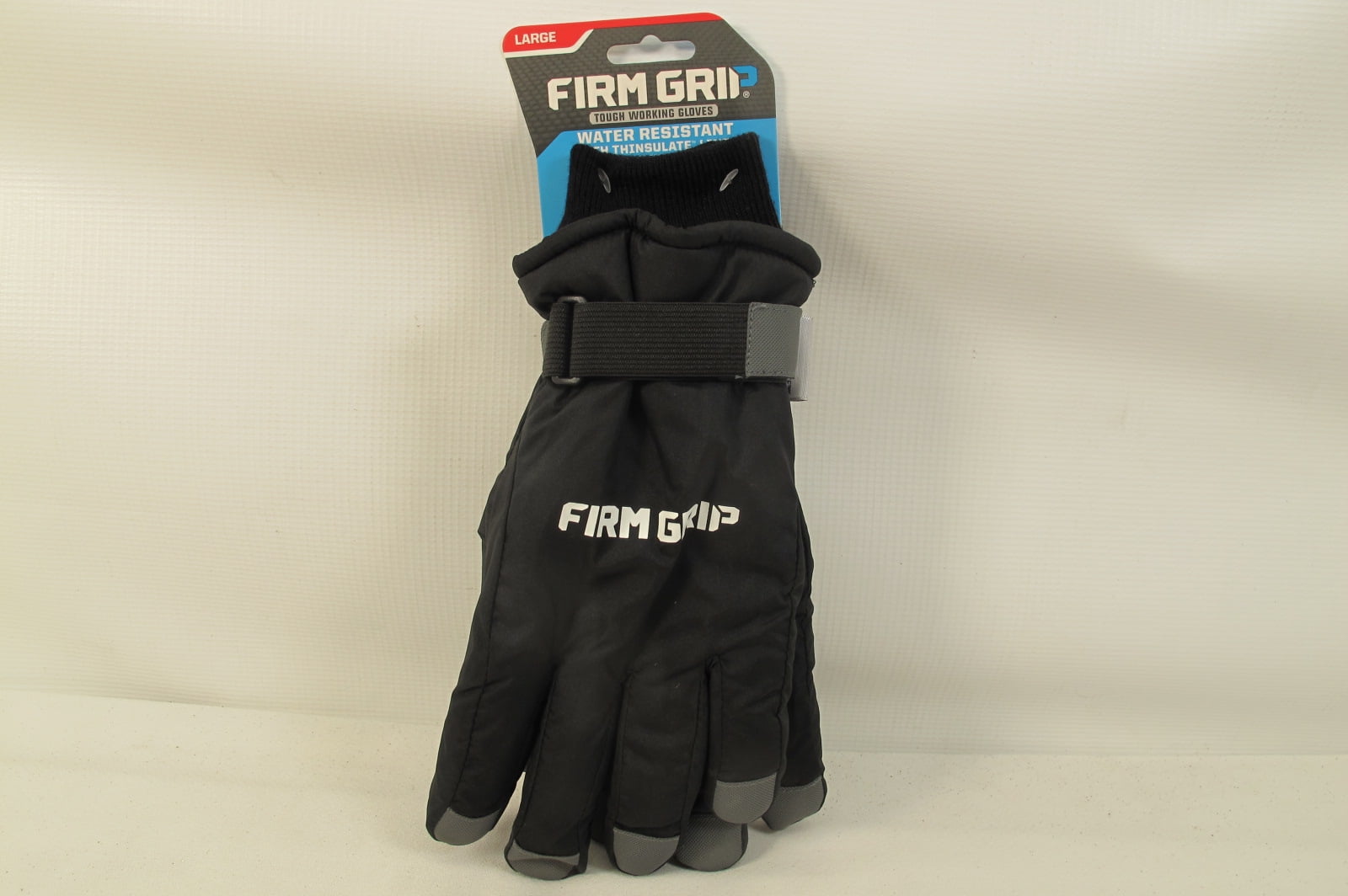 Firm Grip Winter Tough Multi Purpose Work Gloves Black Blue Size Mediu -  Survival General