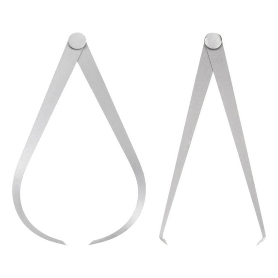 Firm Joint Inside Outside Calipers 200mm 8 inch Stainless Metal Firm Friction Joint for External Internal Measurements