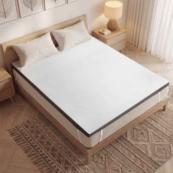 Firm Mattress Topper,3 Inch Queen Mattress,Memory Foam Hybrid Mattresses for Back Pain Relief,Pressure Relief & Motion Isolation,CertiPUR-US Certified, 80"x60"