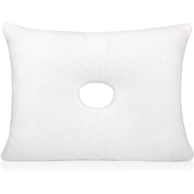 Firm Memory Foam Pillow with an Ear Hole 2 Pillowcases Helps Reduce Ear Pain from CNH