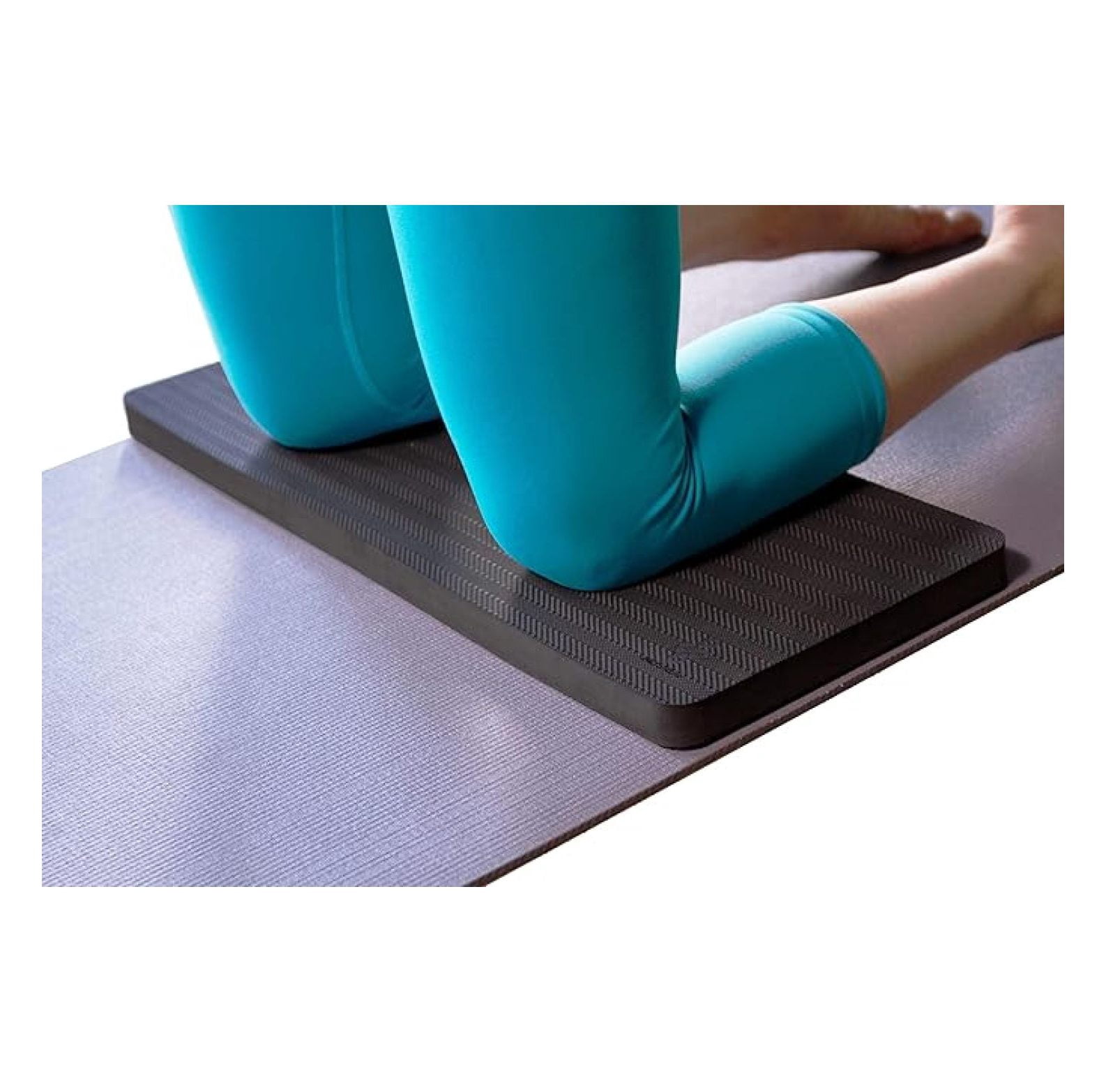 Firm Support Yoga Exercise Knee Pad - Extra-Firm Cushioning, 1" Thick TPE, Ideal for Knees/Elbows/Wrists, , Durable Non-Slip Mat for Exercises