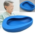 thumbnail image 1 of Firm Thick Bed Pan for Bedridden Patient Heavy Duty PP Bed Pans Stable PP Bedpans for Women & Men Hospital Home Bedpan Emergency Device Smooth for Females Male Bedridden Elderly Patient, Blue, 1 of 8