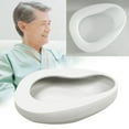 thumbnail image 1 of Firm Thick Bed Pan for Bedridden Patient Heavy Duty PP Bed Pans Stable PP Bedpans for Women & Men Hospital Home Bedpan Emergency Device Smooth for Females Male Bedridden Elderly Patient, White, 1 of 8