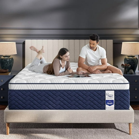 Firm Twin Hybrid Mattress 10", Euro Top, Extra Back & Hip Support, CertiPUR-US Certified, 365-Night Trial