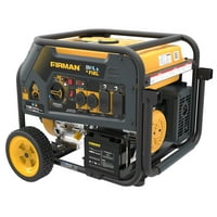 Firman 7125-W Portable Hybrid Dual Fuel Powered Generator with Electric Start