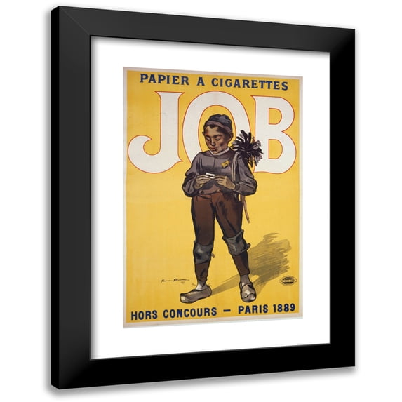 Firmin Bouisset 11x14 Black Modern Framed Museum Art Print Titled - Papier a Cigarettes Job Hors Concours-Paris (1895)