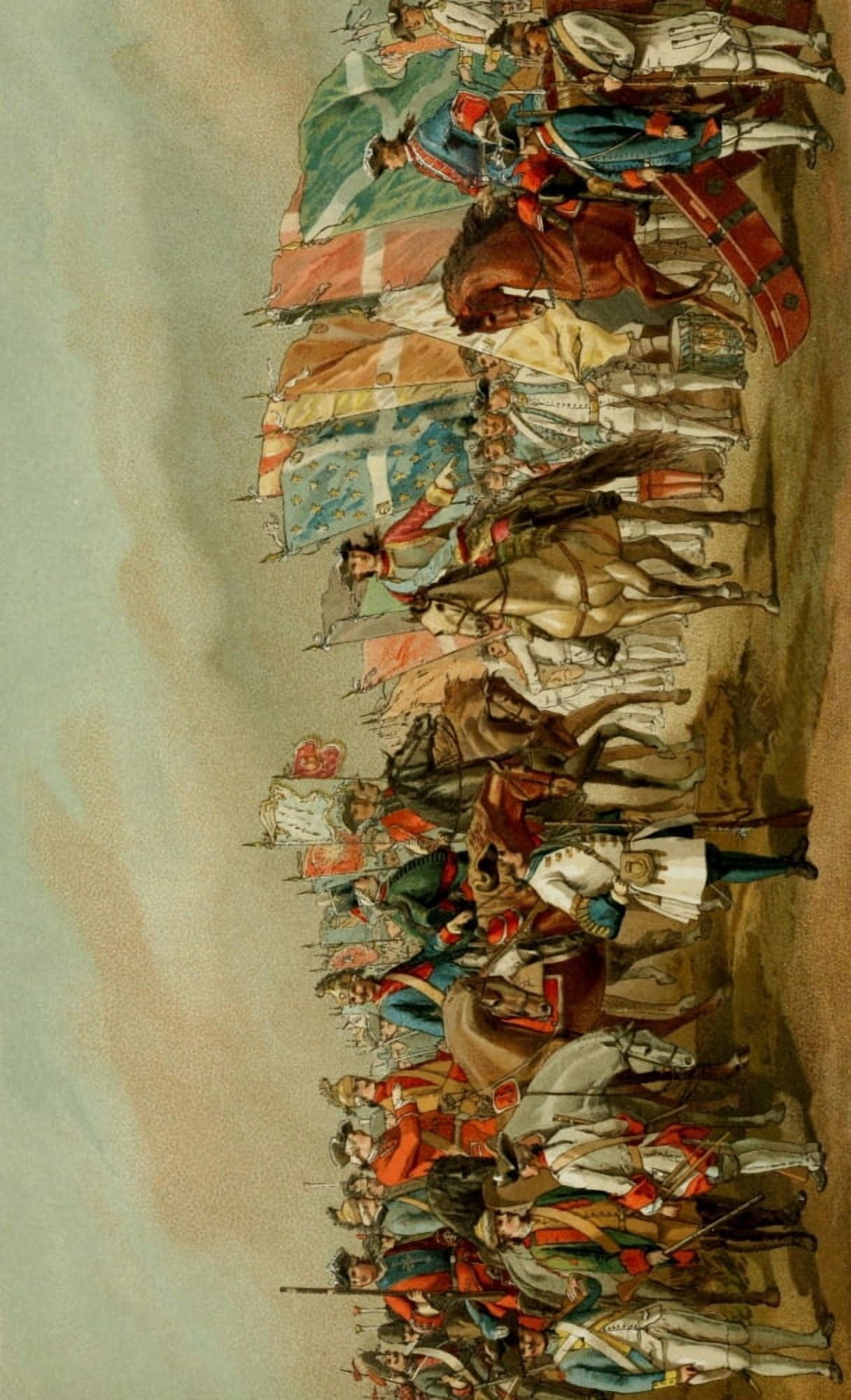 Firmin Didot Lith L Ancienne France 1887 Uniforms of the French Army Canvas Art - (24 x 36)