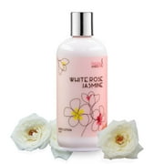 Firming Body Lotion For Women, Womens Luxury Scented Gifts Presents, White Rose Jasmine Body Lotion 10 oz Gift for Her Ideal Stocking Stuffer - Perfect Gift for Him, Her