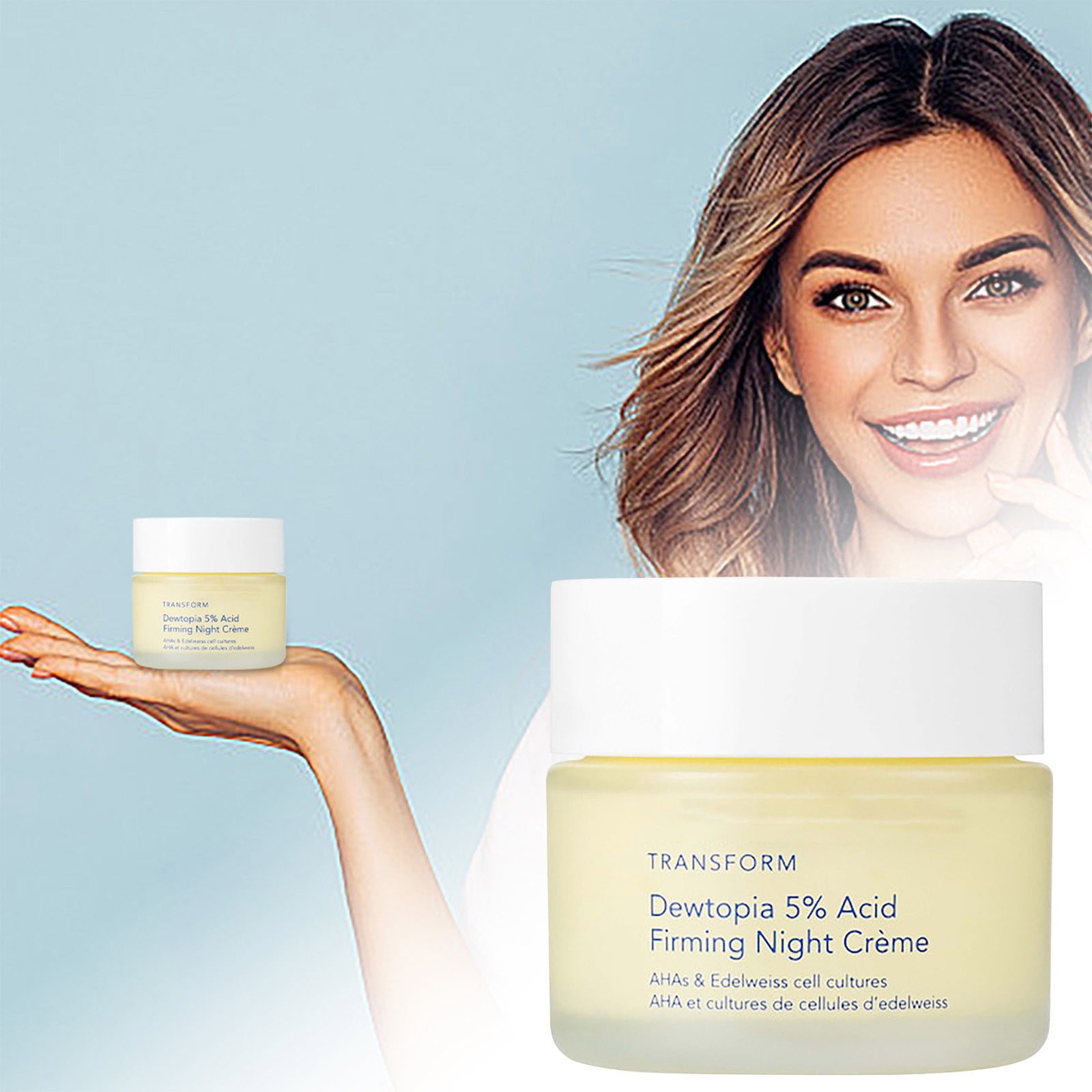 Firming Night Face Care Lotion Lifts Dead Skin Cells Fades Blemishes