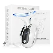Firming Wrinkle Removal Device for Neck Face, Double Chin Reducer Machine with 45 +5  Heat & 3 Color Modes for Skin Care, Face Lift, Improve, Smooth and Tightening Skin, White