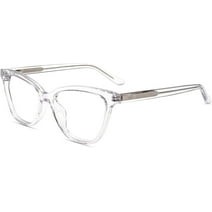 Firmoo Blue Light Blocking Reading Glasses,Women Clear Computer Glasses, Vintage Cateye Eyeglasses Frame
