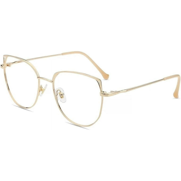 Firmoo Cat Eye Blue Light Blocking Glasses Women Anti Glare Reduce Headaches for Computer Use