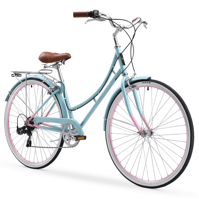 Firmstrong Mila Women s Hybrid Bike 28 Inches 7 Speed Baby Blue Walmart