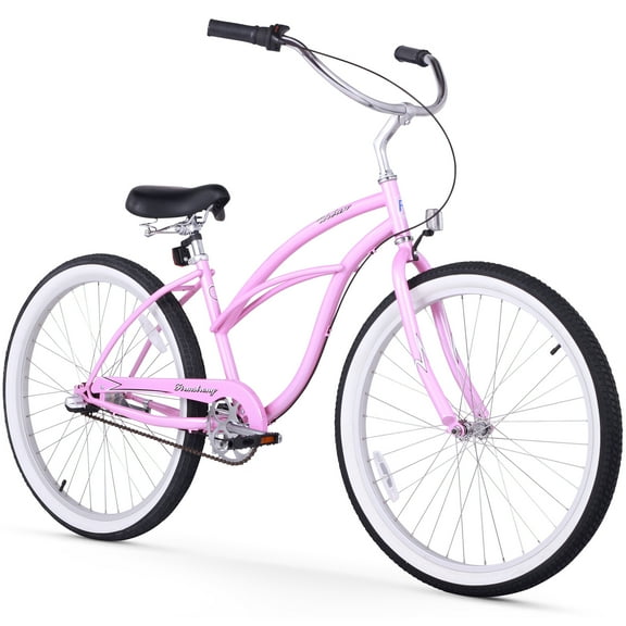 Firmstrong Urban Lady, 24" Adult Bike, Bicycle Three Speed, Pink