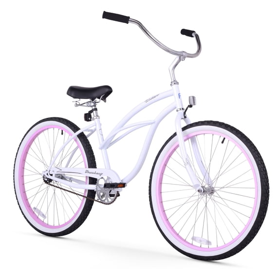 Firmstrong Urban Lady, 26", Women's, Single Speed, White/Pink