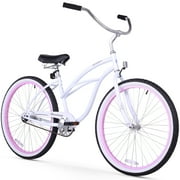 Firmstrong Urban Lady, 26", Women's, Single Speed, White/Pink
