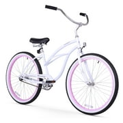 Firmstrong Urban Lady, 26", Women's, Single Speed, White/Pink