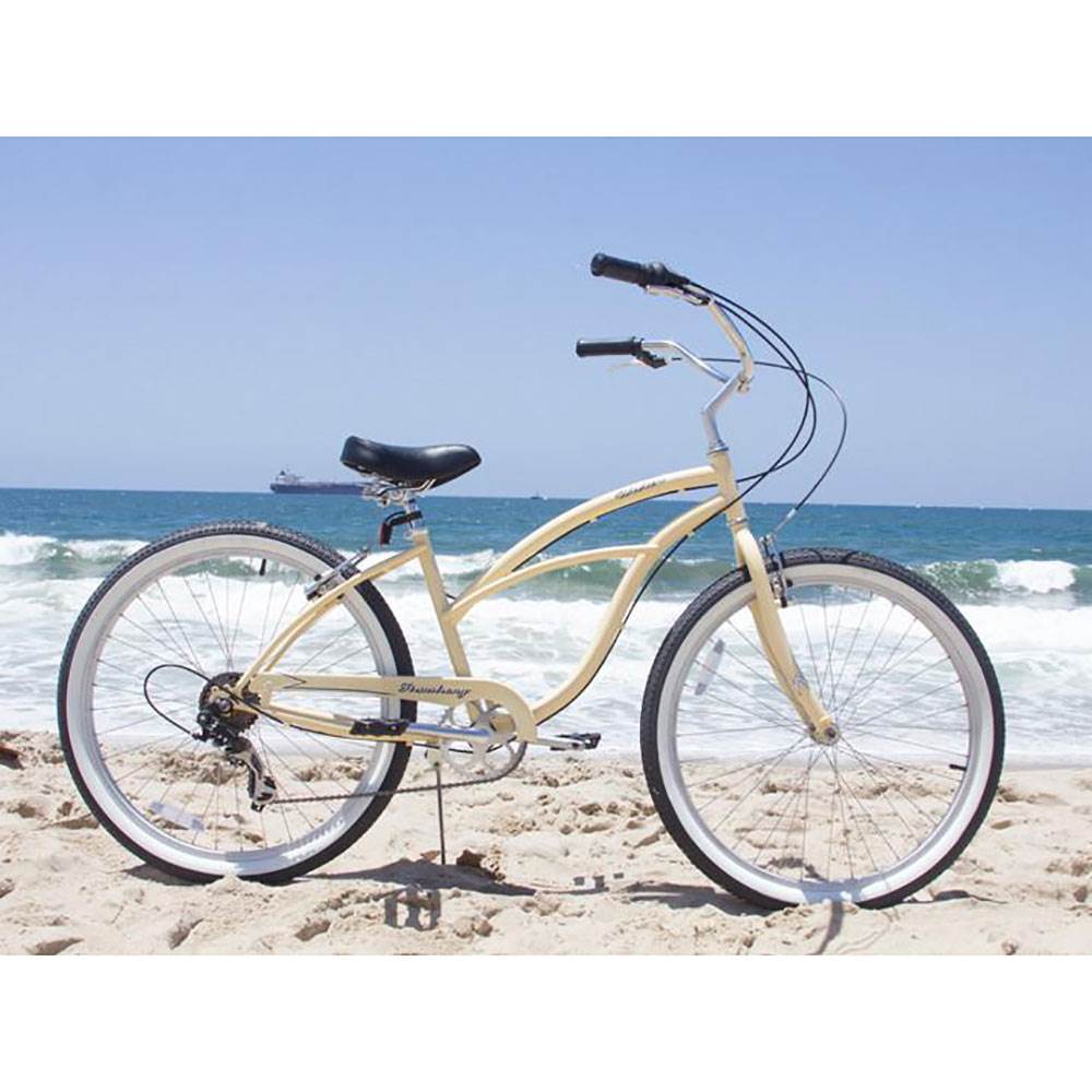 Firmstrong Urban Lady 7 Gear Speed Women's 26 Inch Beach Cruiser Bike, Vanilla - image 1 of 12