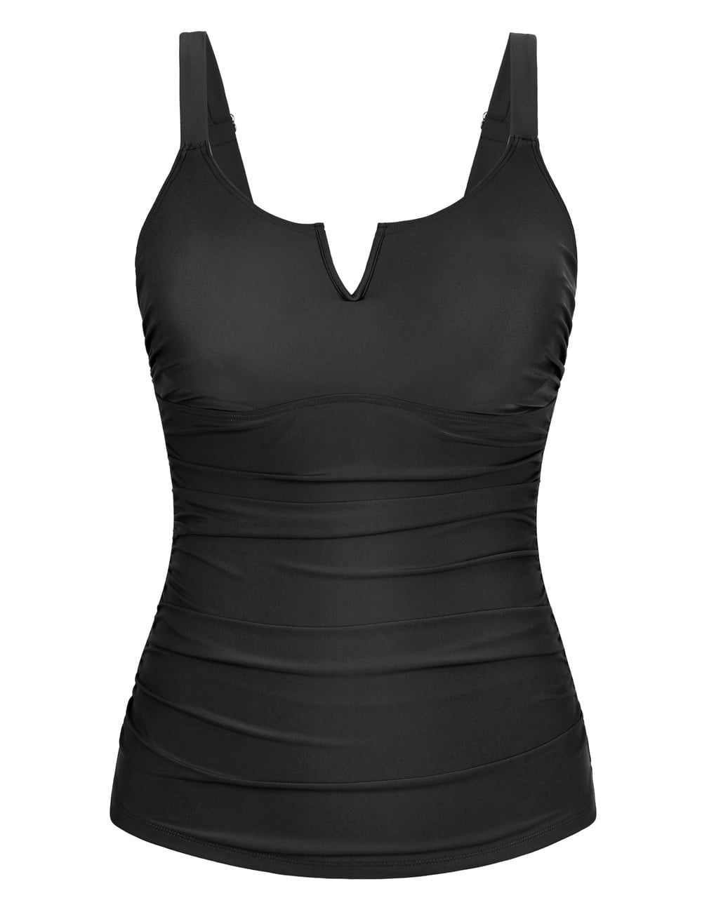 Firpearl Women's Swimsuits with Underwire Bra Support Black Slimming