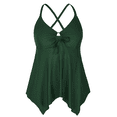 thumbnail image 1 of Firpearl Women's Tankini Swimsuits Modest Flowy Crossback Plus Size Bathing Suit Top, 1 of 5