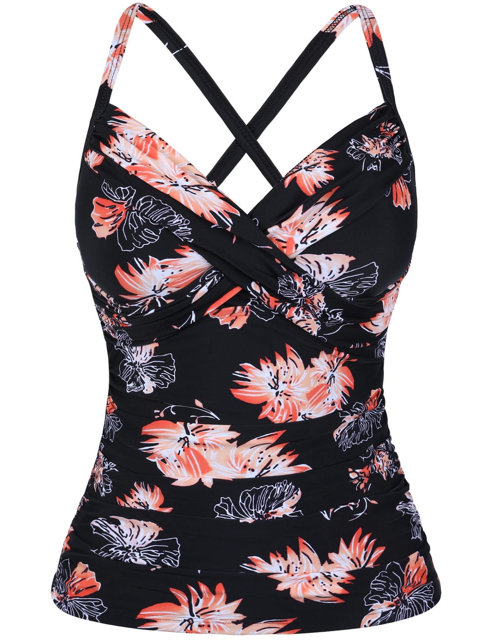 Firpearl Women's Tankini with Underwire Bra Support Tummy Control