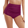 thumbnail image 1 of Firpearl 's Retro High Waisted Bikini Bottoms Ruched Swimsuit Bottom Swim Shorts, 1 of 4