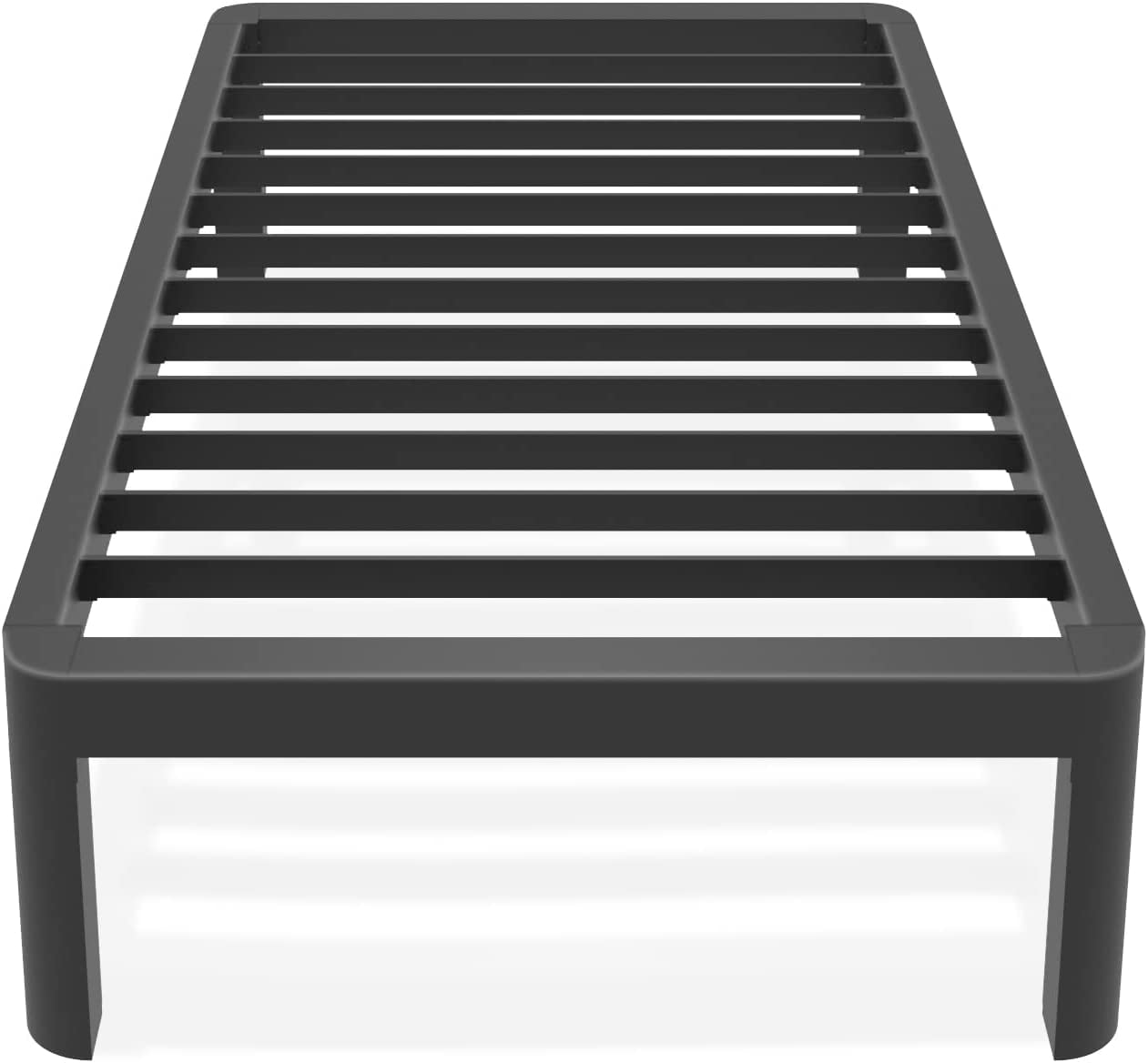 Firpeesy 18 Inch Tall Full Bed Frame with Sturdy Steel Round Corner