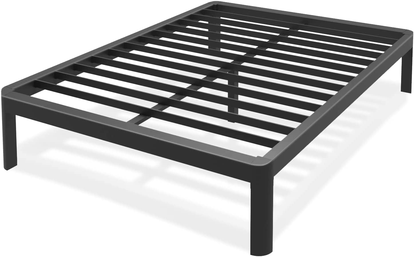 Firpeesy 18 Inch Tall Queen Bed Frame With Sturdy Steel Round Corner ...