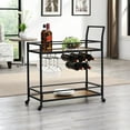 thumbnail image 1 of FirsTime & Co. Black Gardner Bar Cart, Industrial, Metal, 29.75 x 12.25 x 32.25 in, 1 of 8