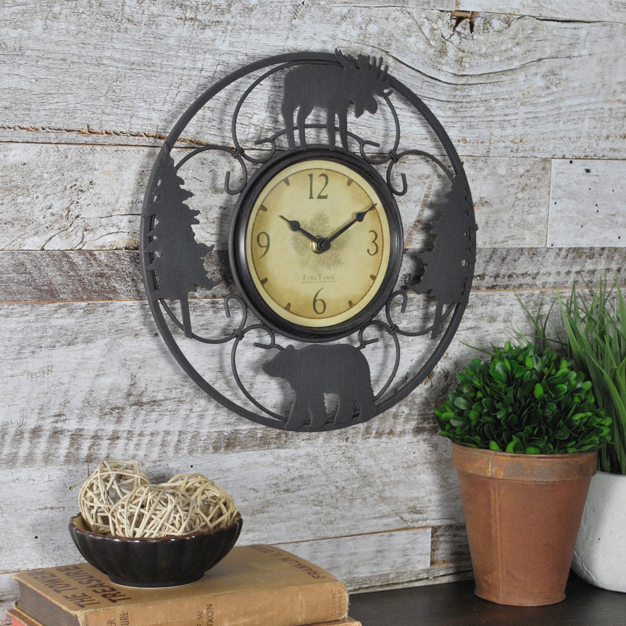 : American Football Field Wall Clock Silent Non-Ticking,Sport 9.5  Inch Round Wall Clock Battery Operated Clock Decor for Boys Room Home Wall  Bathroom Kitchen Bedroom Living Room Office Classroom Patio : Home