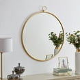 thumbnail image 1 of FirsTime & Co. Gold Marshall Wall Mirror, Modern, Round, 32.5 x 1 x 36 in, 1 of 5