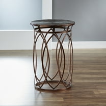 FirsTime & Co.® Marquise Side Table, 15 x 15 x 22.5, American Crafted, Antique Bronze, (BTSAW8)
