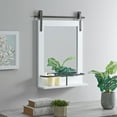 thumbnail image 1 of FirsTime & Co. White Ingram Barn Door Wall Mirror With Shelf, Farmhouse, Rectangular, 19.75 x 4.5 x 24.75 in, 1 of 7