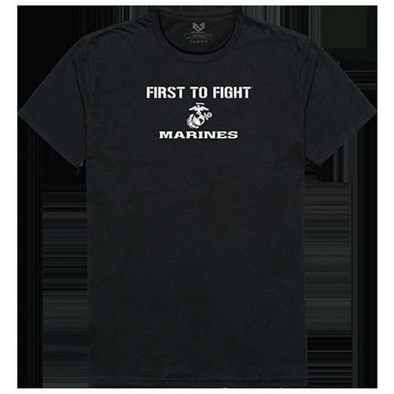First 1 Military Graphic T-shirts, Black - Large