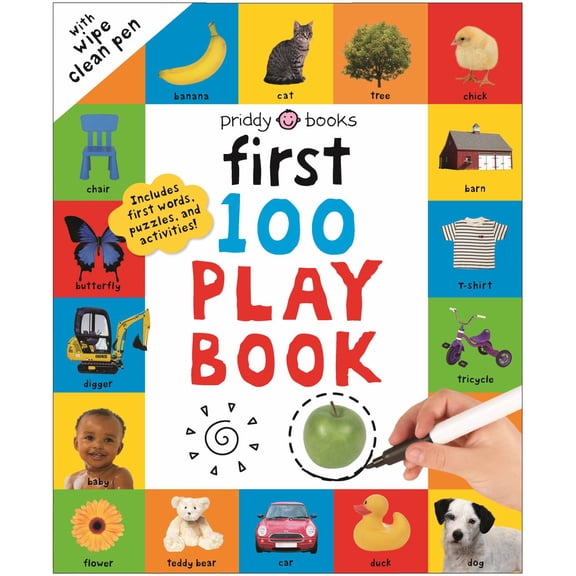 First 100 Play Book: A First 100 Words Wipe-Clean Activity Book (Spiral-Bound)