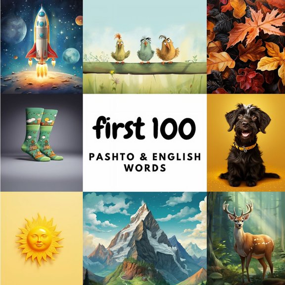 Learn Pashto First 100 Pashto & English Words, Book 1, (Paperback)