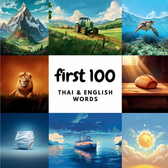 First 100 Thai & English Words, (Paperback)
