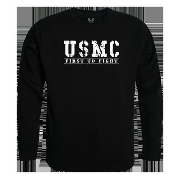 First 2 Graphic Crewneck Sweatshirt, Black - Large
