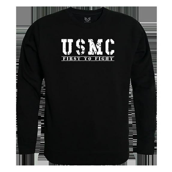 First 2 Graphic Crewneck Sweatshirt, Black - Medium