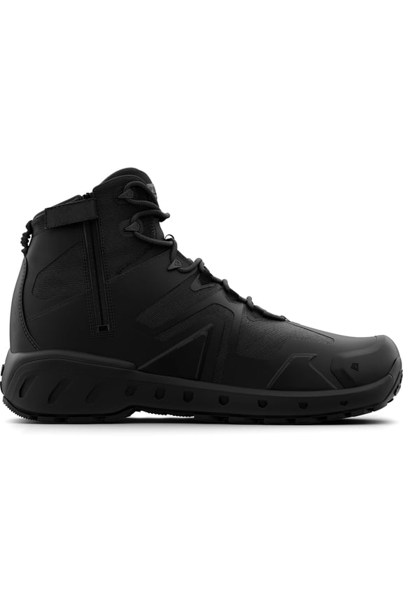First AERO-TAC 5in H2O Side-Zip Mid Boots - Men's, Wide, Black, 11