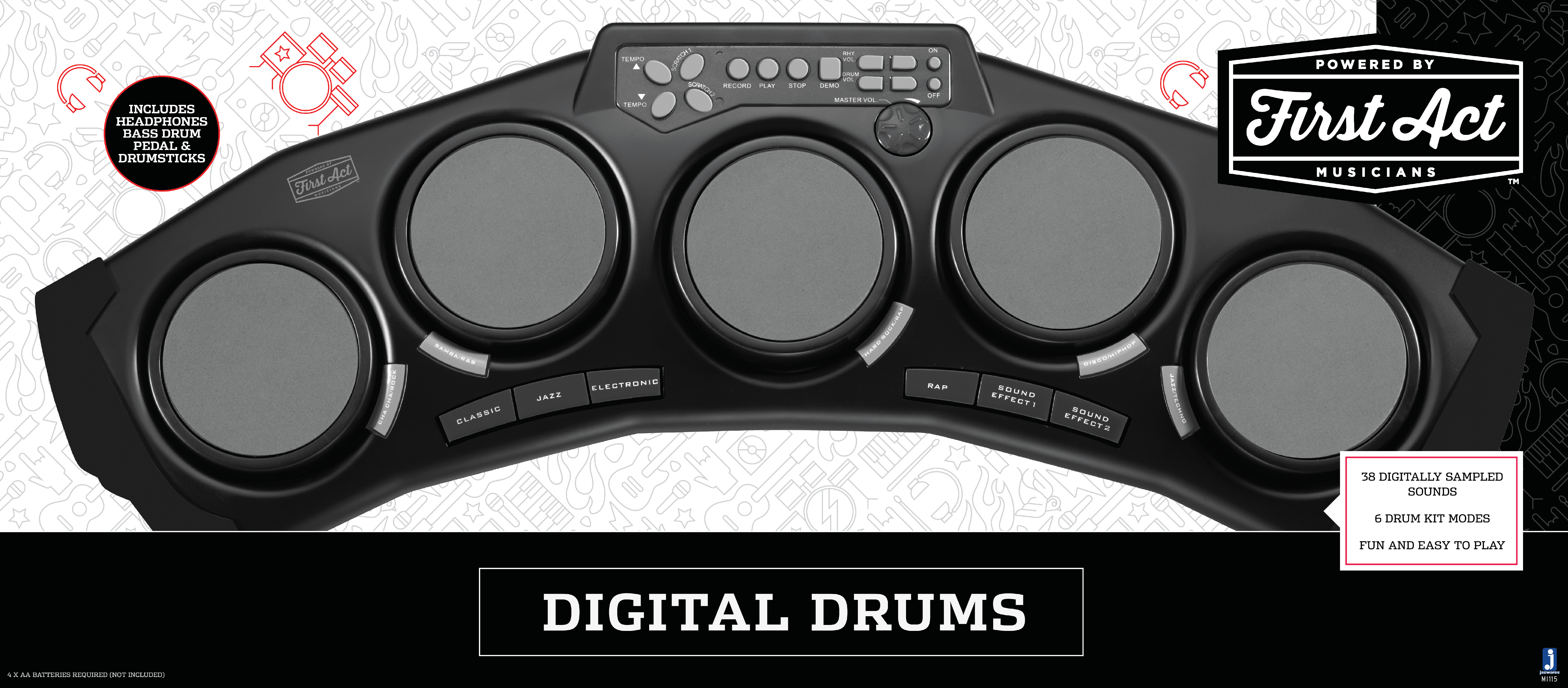 First act sales digital drums