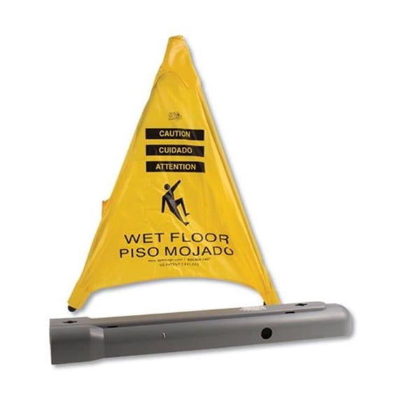 3 in. x 2.5 in. x 30 in. Pop Up Safety Cone - Yellow