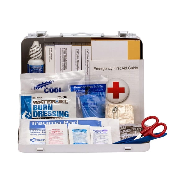 First Aid Only 90672 ANSI 2015 and OSHA-Compliant Heavy Duty Vehicle First Aid Kit, All-Purpose 25-Person Emergency First Aid Kit for Business, Truck Drivers, and Personal Cars,114 Pieces CA2