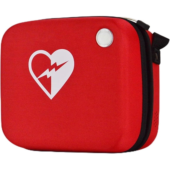 First Aid Bag, AED Medical Bag, AED Storage Bag with Small Window and Remote Signal Hole Design, Portable Medicine Rescue Bag, for Outdoor Travel for Medical Care